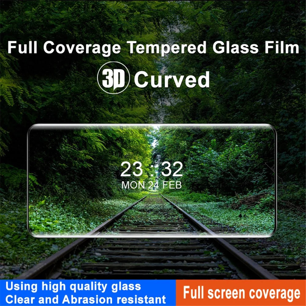 IMAK For Realme GT5 Pro 5G Screen Protector 3D Curved Tempered Glass Film Anti-Shatter - 3
