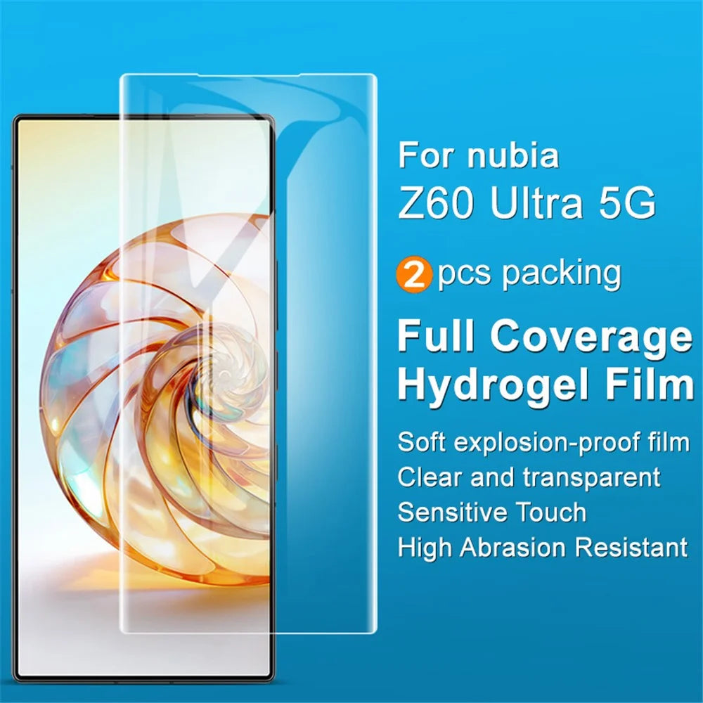 IMAK 2Pcs  /  Set Hydrogel Film III for ZTE nubia Z60 Ultra Screen Protector TPU Ultra Clear Touch Sensitive Film - 2