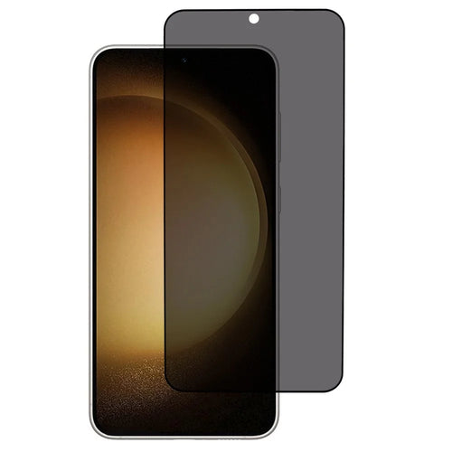 For Samsung Galaxy S25 / S24 Privacy Protection Screen Protector Silk Printing Black Edge (Fingerprint Unlock) - 1