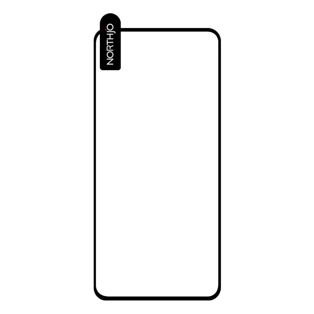 NORTHJO A+ For Samsung Galaxy S23 FE Full Screen Protector Silk Printing High Aluminum-silicon Glass Film - Black - 3