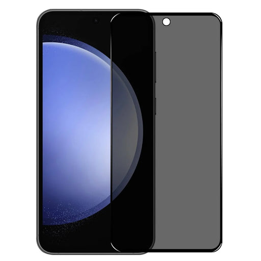 NORTHJO A+ For Samsung Galaxy S23 FE Anti-Spy Screen Protector Full Glue 0.3mm 2.5D 9H Film - Black - 1