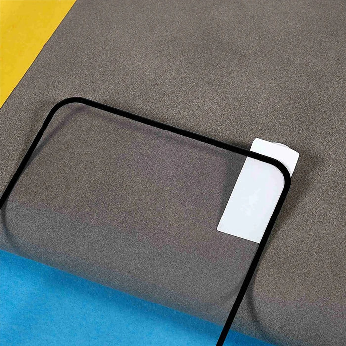 For Realme C67 5G Tempered Glass Electroplating Anti-Fingerprint Silk Printing Full Glue Screen Protector - 4