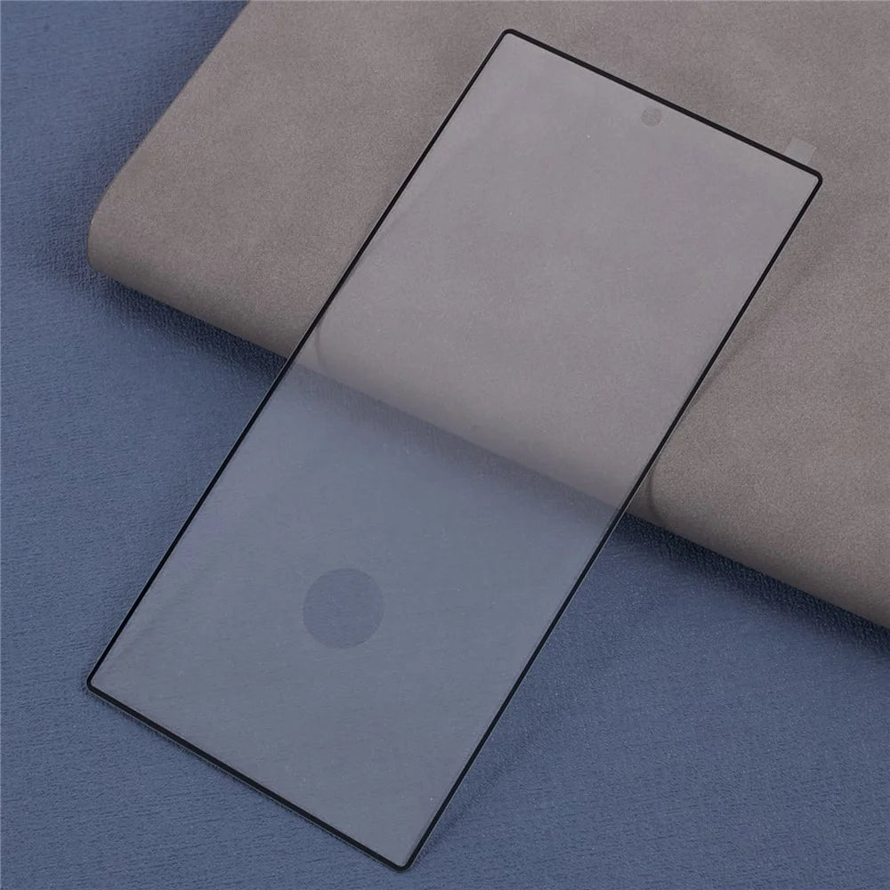 For Samsung Galaxy S24 Ultra Silk Printing Screen Protector Tempered Glass Side Glue Film Fingerprint Unlock - 3