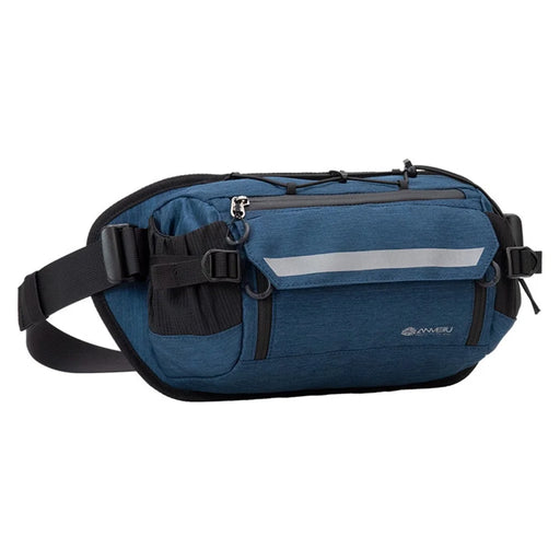 ANMEILU 8017 Ultra-light Cycling Waist Bag Nylon Running Sports Bag - Dark Blue - 1