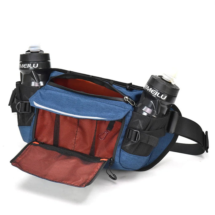 ANMEILU 8017 Ultra-light Cycling Waist Bag Nylon Running Sports Bag - Dark Blue - 3