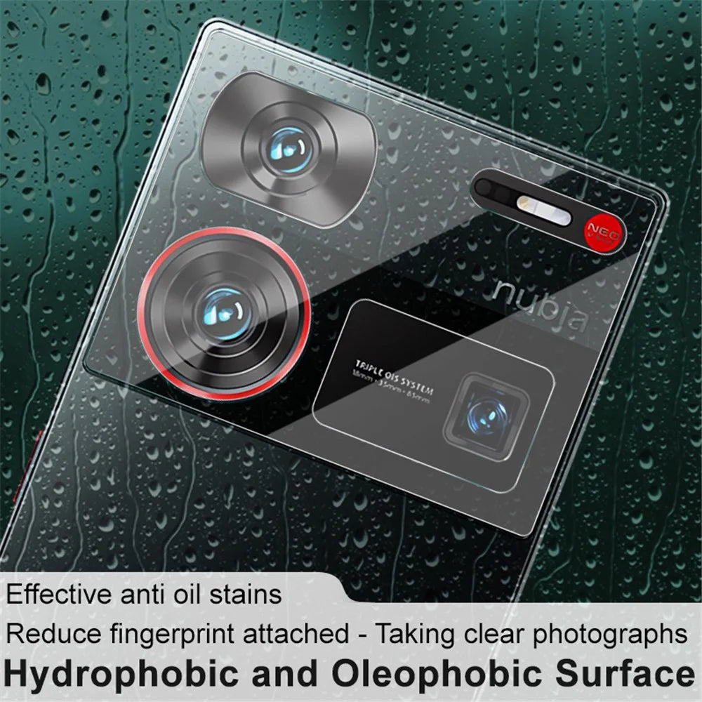 IMAK for ZTE nubia Z60 Ultra Super Clear Tempered Glass Lens Protector + Acrylic Lens Cap - 3