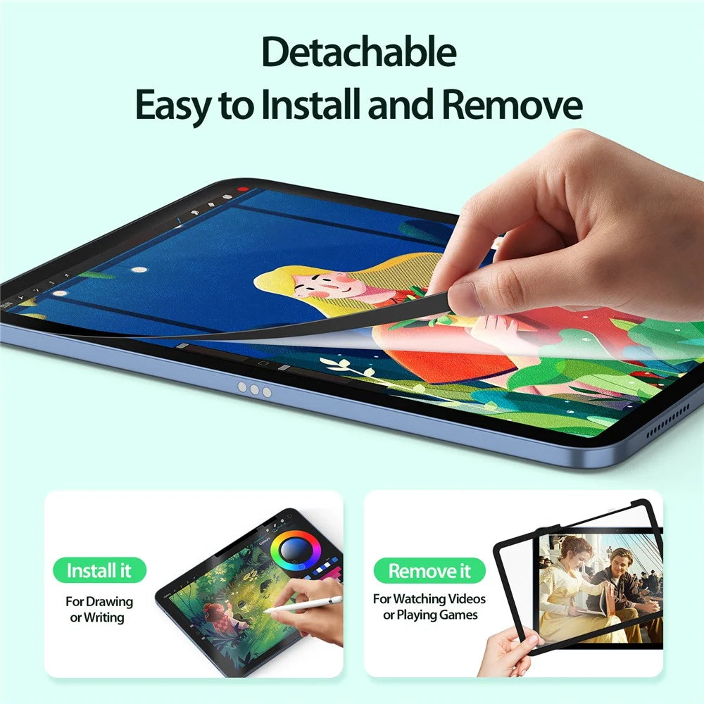 DUX DUCIS Naad Series for iPad (2025) / 10.9 (2022) Paper-Feel Screen Protector PET Film Reusable Matte Finish - 7