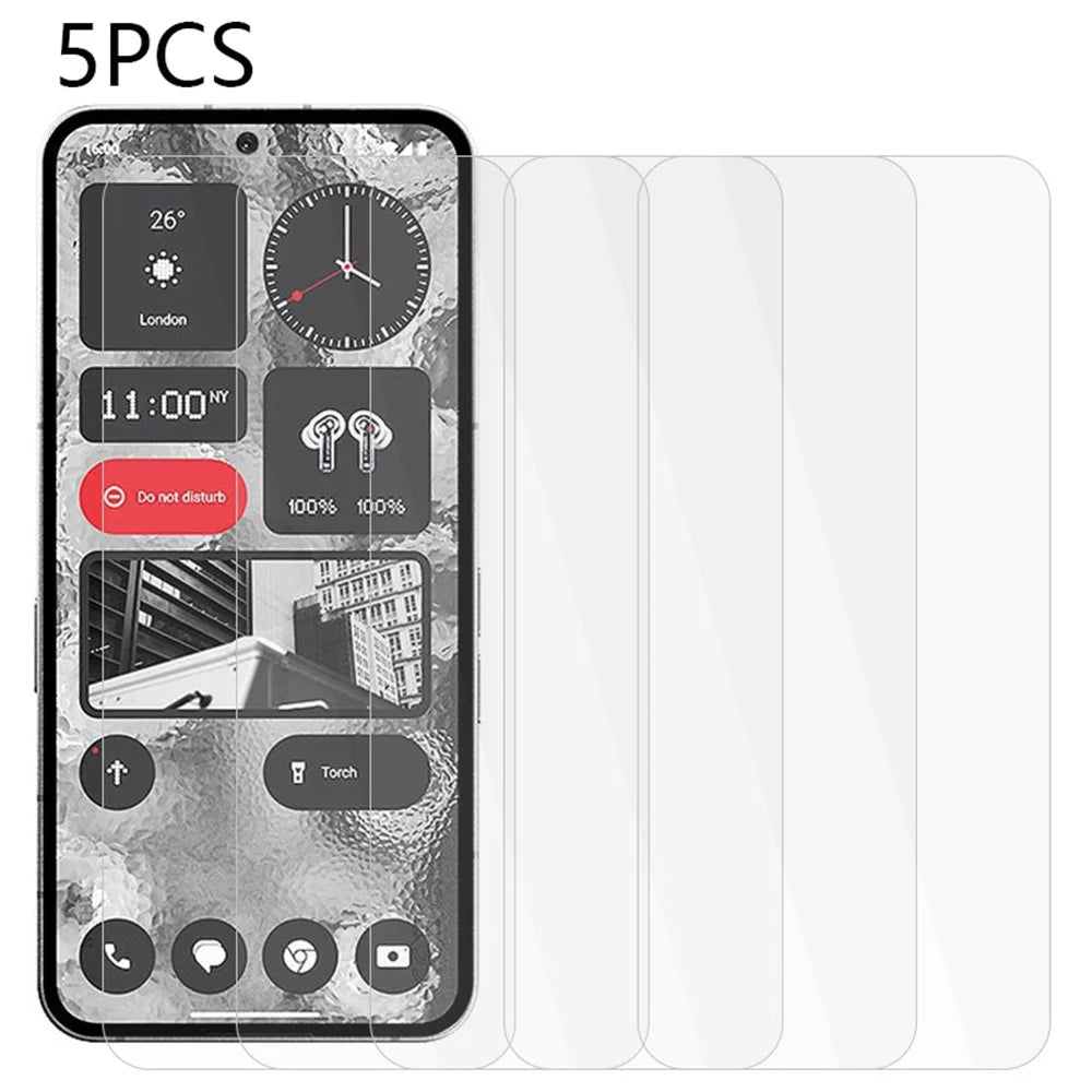 5PCS For Nothing Phone (2a) Plus / Phone (2a) 2.5D Screen Protector 0.3mm HD Clear Tempered Glass Film - 1