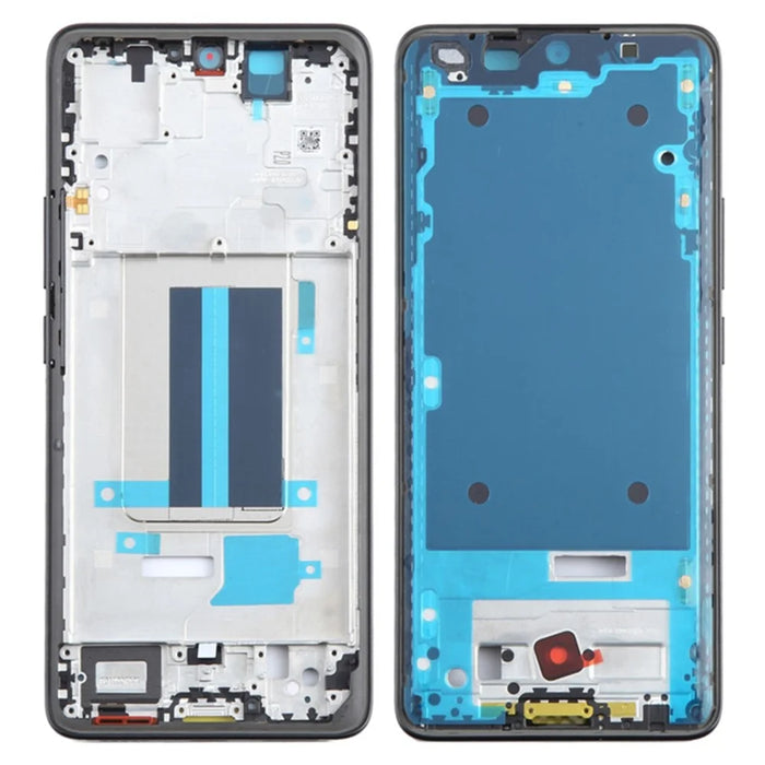 For Xiaomi Redmi Note 13 Pro+ 5G Phone Middle Plate Frame Repair Part (A-Side) (without Logo) - Black - 1