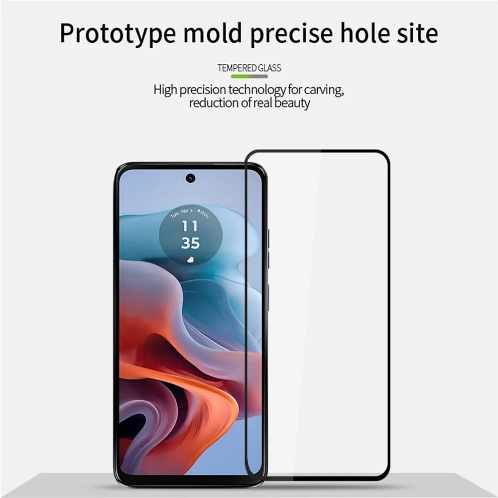 MOFI For Motorola Moto G45 5G / G34 5G JK Tempered Glass Film Series-1 Full Glue Anti-Explosion Film - 7