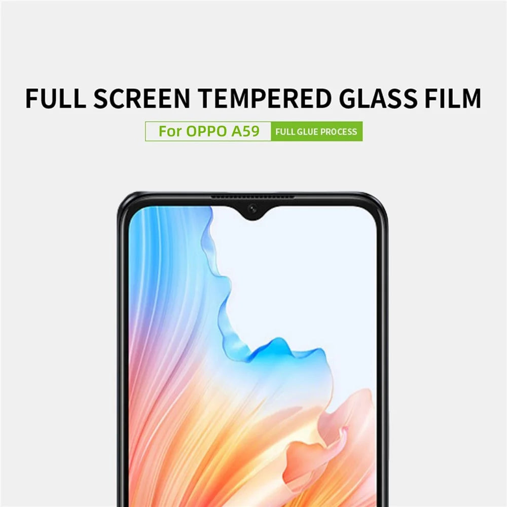 PINWUYO JK Tempered Glass Film Series-2 for Oppo A59 5G Full Glue Full Screen Protector Guard - 3
