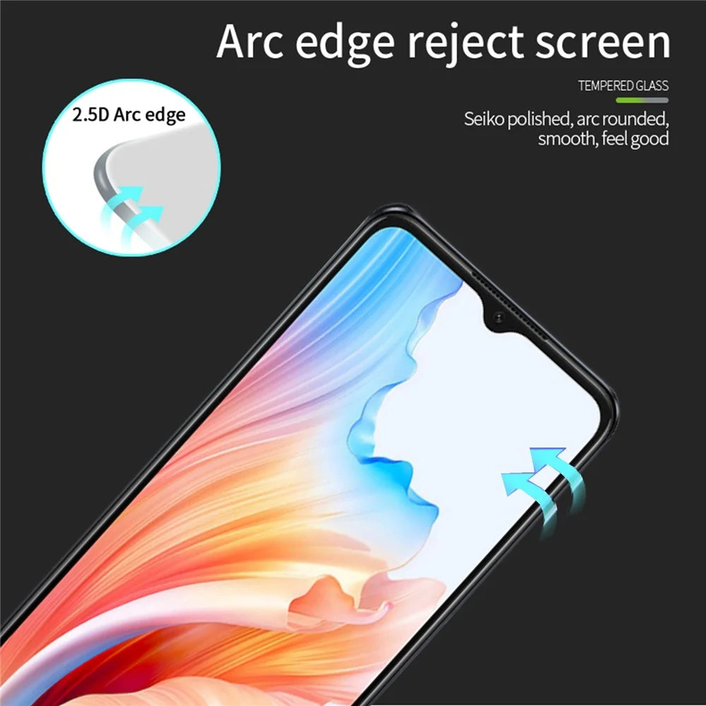 PINWUYO JK Tempered Glass Film Series-2 for Oppo A59 5G Full Glue Full Screen Protector Guard - 6