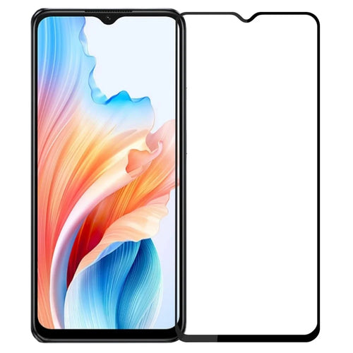 MOFI For Oppo A59 5G JK Tempered Glass Film Series-1 Screen Guard Protector Full Glue Full Coverage - 1