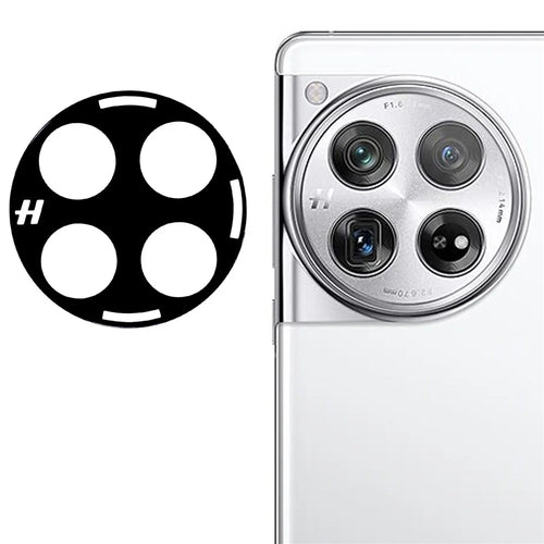 For OnePlus 12 5G Camera Lens Protector Tempered Glass Lens Film Silk Printing - 1