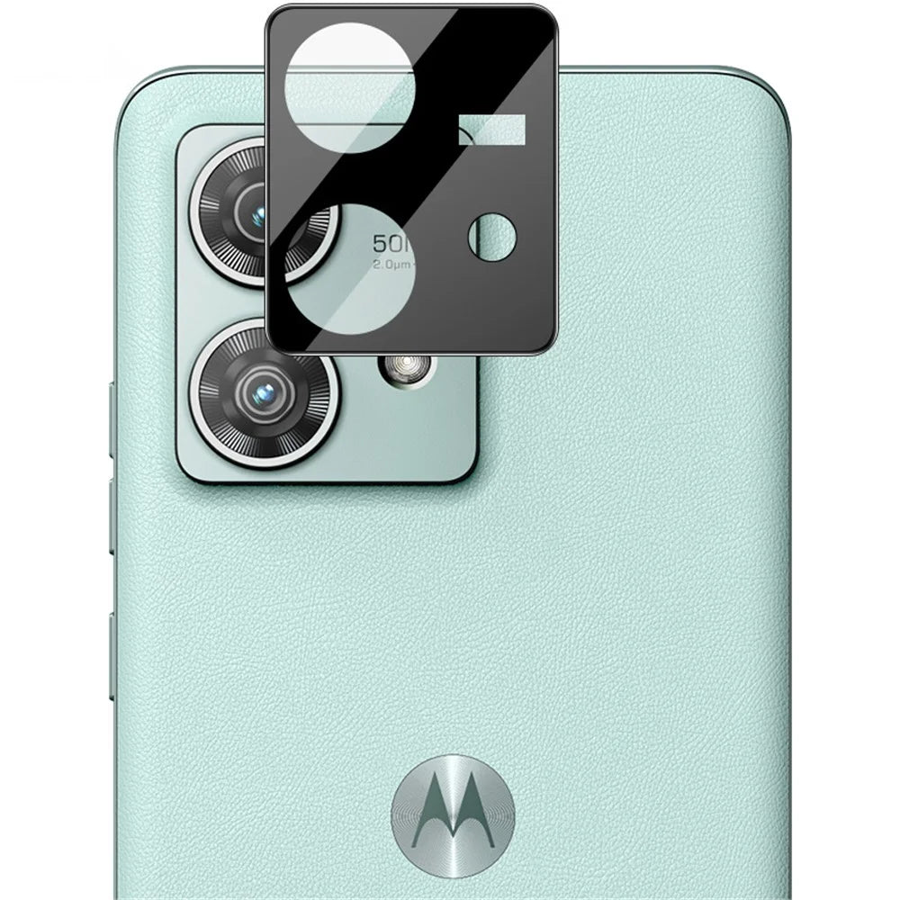 IMAK For Motorola Edge 40 Neo 5G Tempered Glass Camera Lens Film+Acrylic Lens Cap (Black Version) - 2