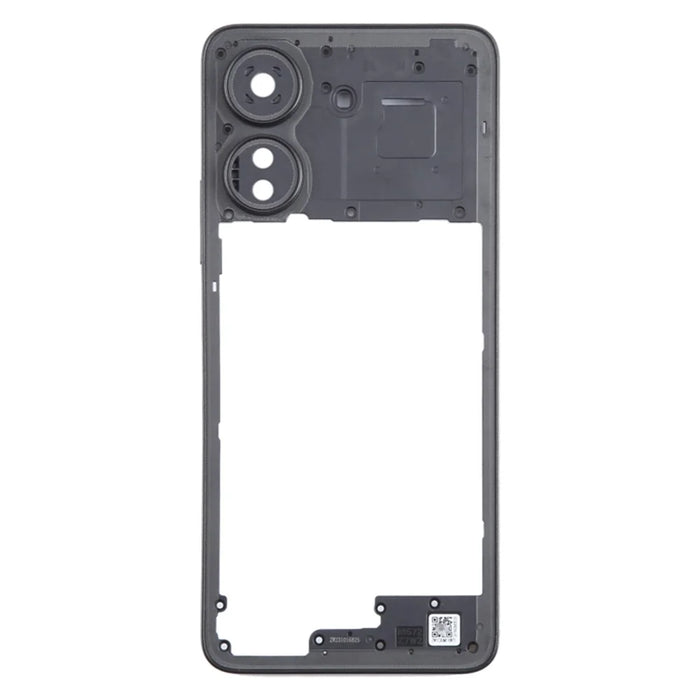 For Xiaomi Redmi 13C 4G OEM Middle Housing Plate Frame Part (without Logo) - Black - 1
