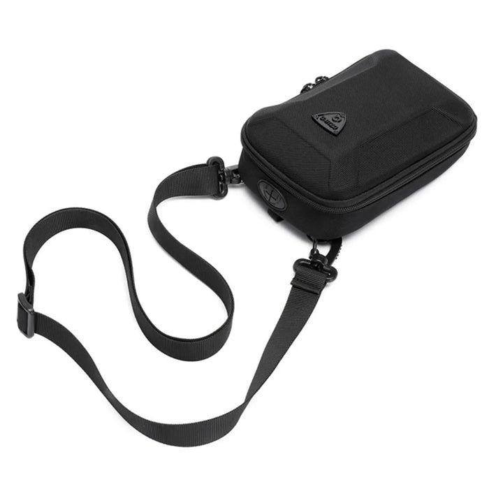 OZUKO 9442 Mini EVA Hard Shell Shoulder Bag Phone Storage Pouch Purse - Black - 5