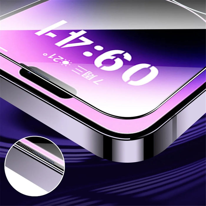 For iPhone 15 Anti-Spy Screen Protector Full Coverage Tempered Glass Film with Auto Alignment Tool - 6