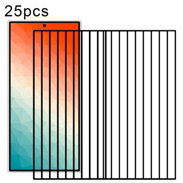 25Pcs For Samsung Galaxy S24 Ultra Full Screen Protector Silk Printing (Fingerprint Unlock) - 1