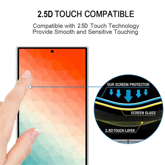 25Pcs For Samsung Galaxy S24 Ultra Full Screen Protector Silk Printing (Fingerprint Unlock) - 5