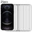 25Pcs For iPhone 12 / 12 Pro Medium Alumina Glass Screen Protector Secondary Hardening - 1