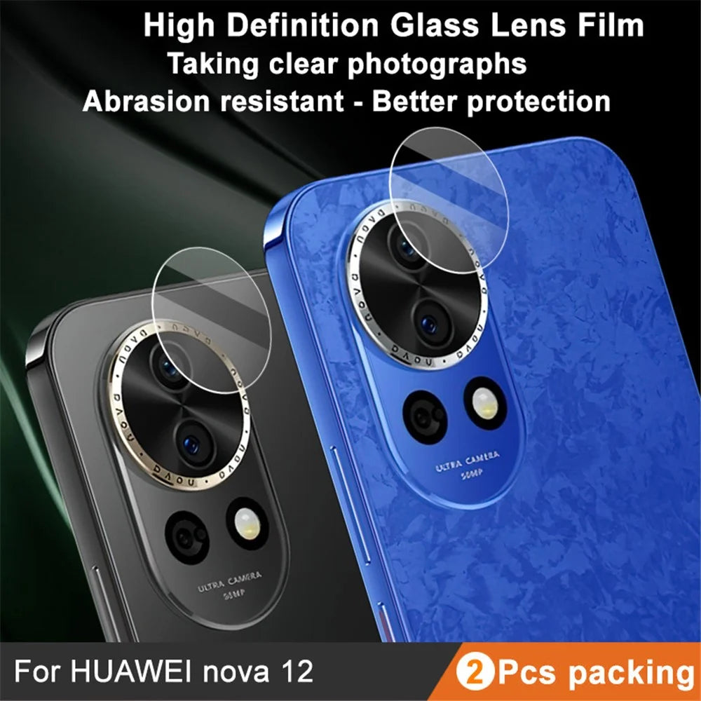 IMAK 2Pcs  /  Set For Huawei nova 13 / nova 12 5G Camera Lens Protector Ultra Clear Tempered Glass Lens Film - 4