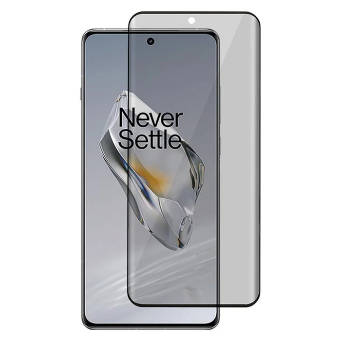 For OnePlus 12 5G Privacy Screen Protector 3D Curved High Aluminium-silicon Glass Film Silk Printing - 1