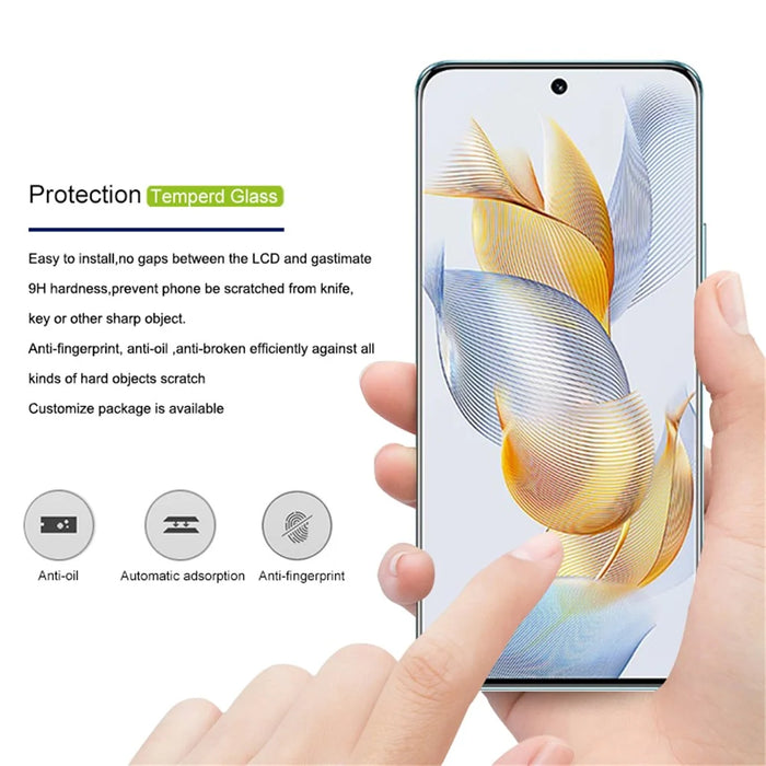 MOCOLO For Honor 90 Full Screen Protector Tempered Glass Anti-explosion Film - Black - 5