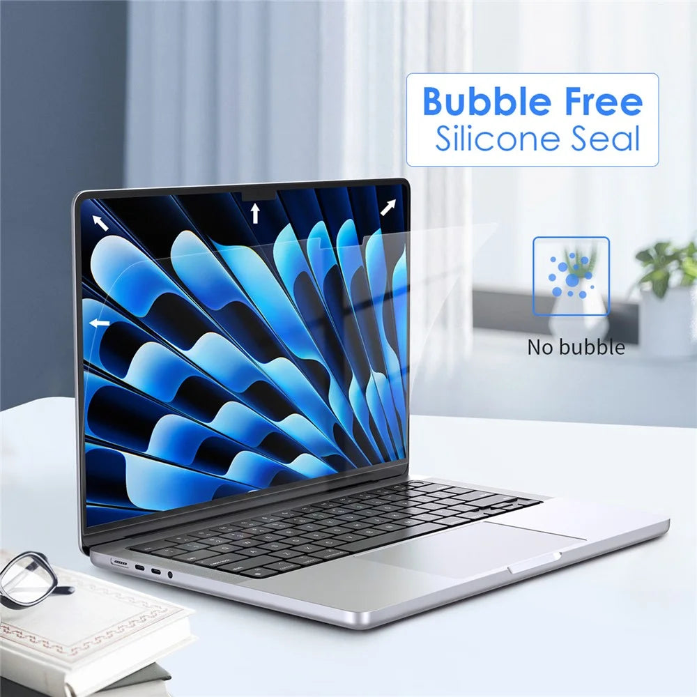 LENTION for Macbook Air 15 inch (2023) M2 A2941 / (2024) A3114 M3 Screen Protector HD Clear Laptop PET Screen Film - 2
