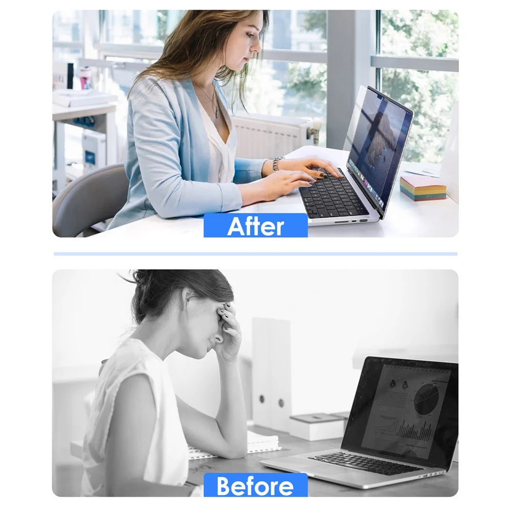 LENTION for Macbook Air 15 inch (2023) M2 A2941 / (2024) A3114 M3 Screen Protector HD Clear Laptop PET Screen Film - 6