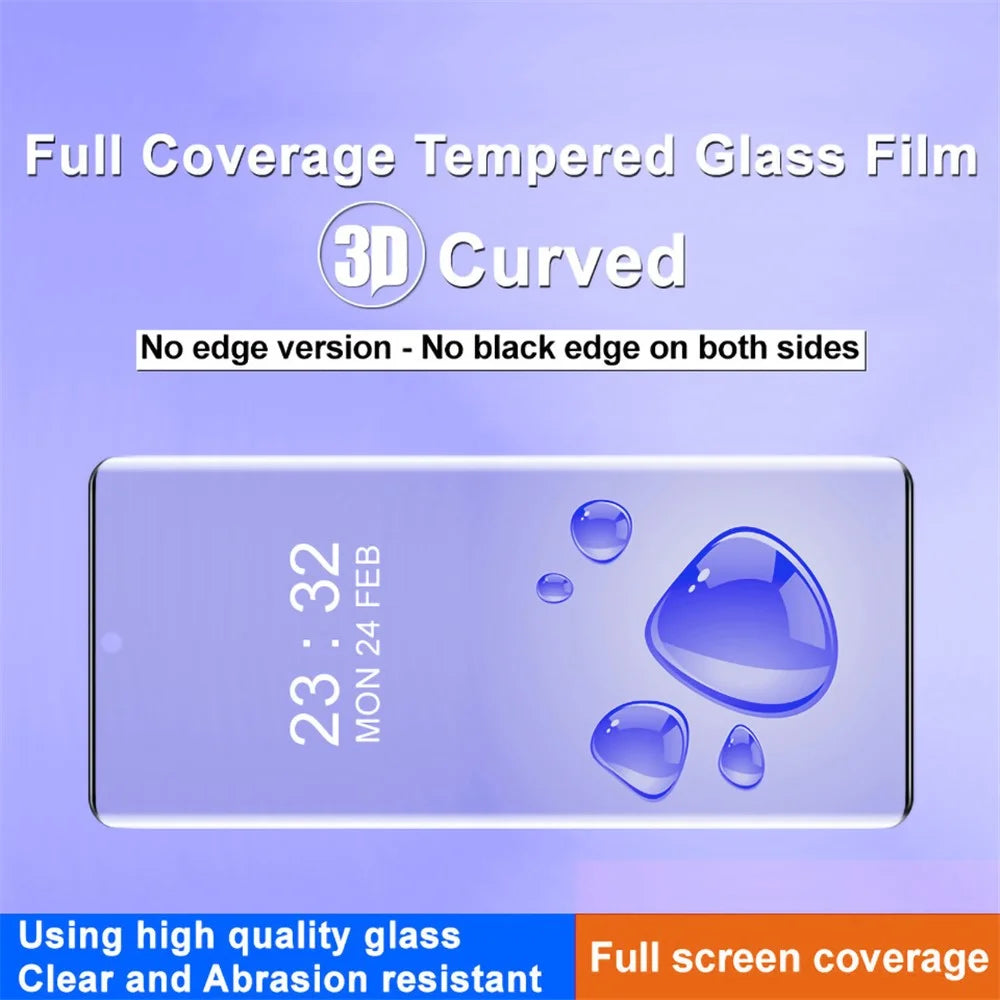 IMAK For OnePlus 12 5G Clear Screen Protector Tempered Glass Film 3D Curved Smooth Touch - 3