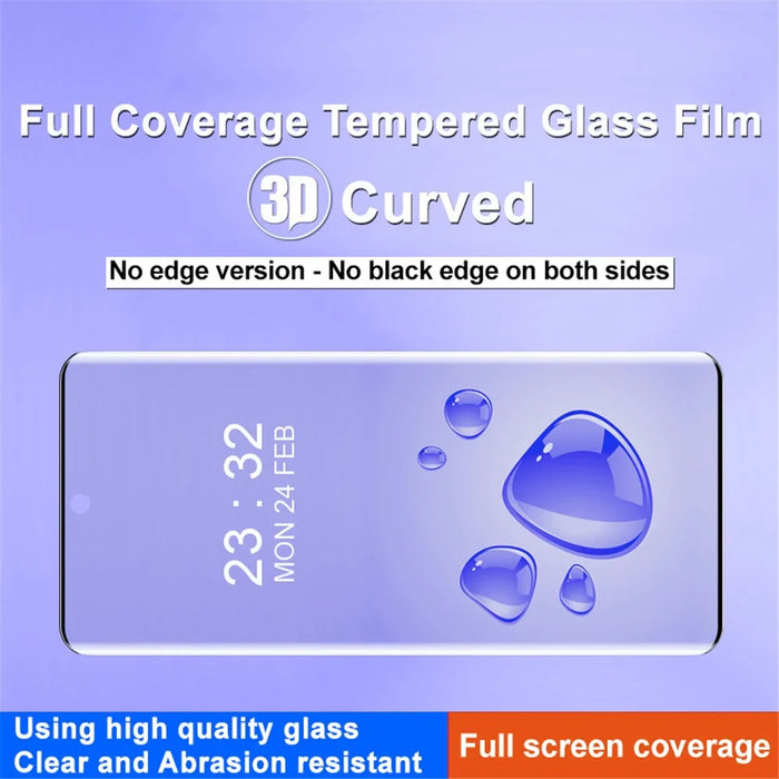 IMAK For OnePlus Ace 3 5G / 12R 5G Full Screen Protector 3D Curved Edge Tempered Glass Film - 3