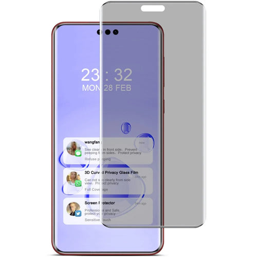 IMAK For Huawei Mate 60 RS Ultimate Screen Protector Privacy Tempered Glass 3D Curved Edge Film - 1