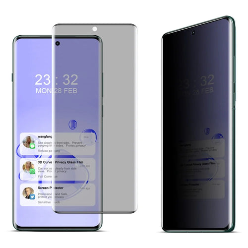 IMAK For Oppo Find X6 Pro Privacy Screen Protector Tempered Glass Screen Protective Film 3D Curved - 1