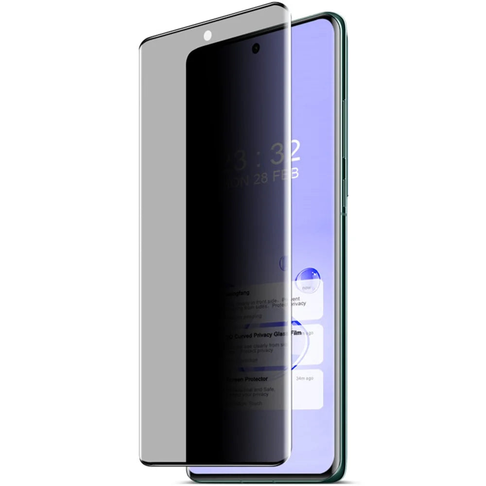 IMAK For Oppo Find X6 Pro Privacy Screen Protector Tempered Glass Screen Protective Film 3D Curved - 3