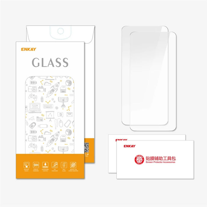 ENKAY HAT PRINCE 2Pcs For Realme 11 5G (Global) Screen Protector Large Arc Edge - 6