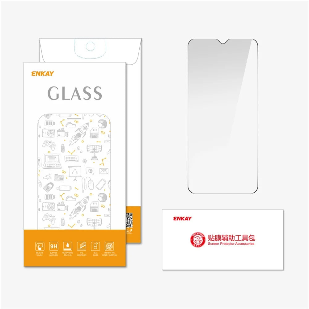 ENKAY HAT PRINCE For Honor X6a 4G / X5 Plus Screen Protector Full Glue High Aluminum-silicon Glass Film - 6