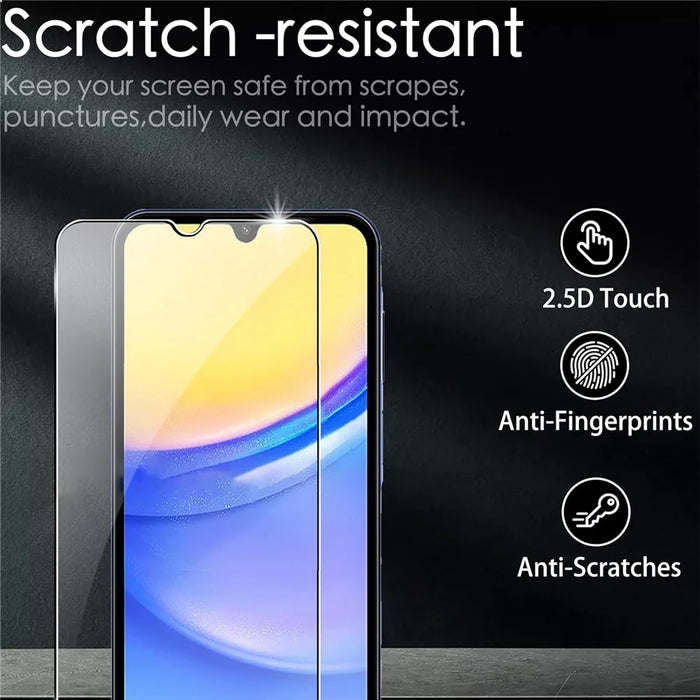 2Pcs For Samsung Galaxy A15 4G / 5G Tempered Glass Screen Protector + Lens Protectors Guard - 5