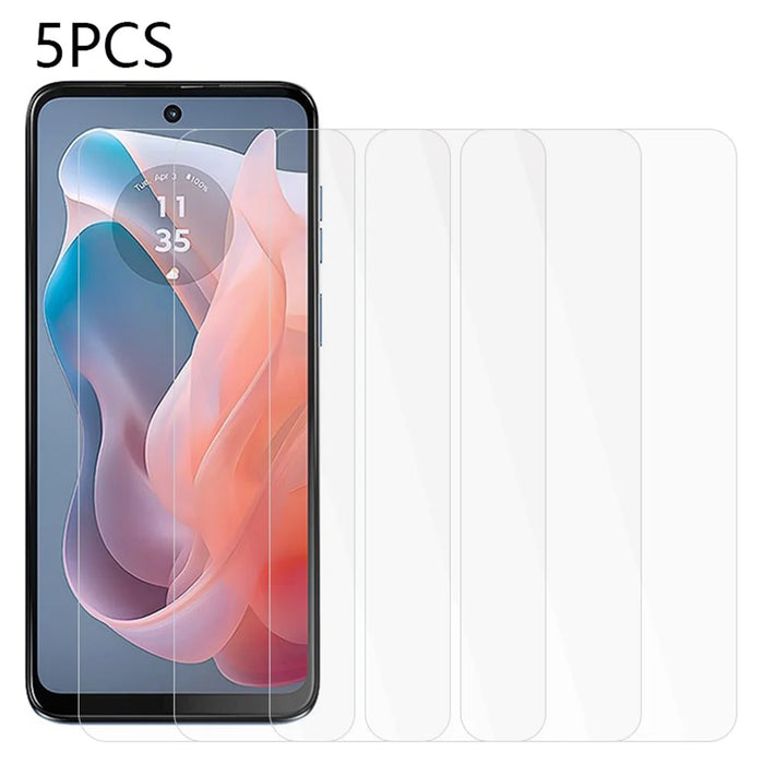 5PCS For Motorola Moto E14 4G / G04 4G / G04s 4G / G24 4G Tempered Glass Screen Protector 2.5D No-Bubble - 1
