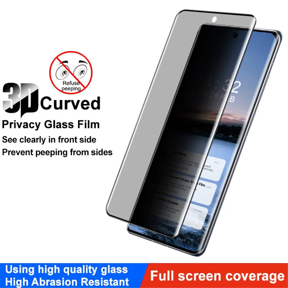 IMAK For Oppo Find X7 5G Anti-peep Screen Film Full Coverage 3D Curved Protector - 2