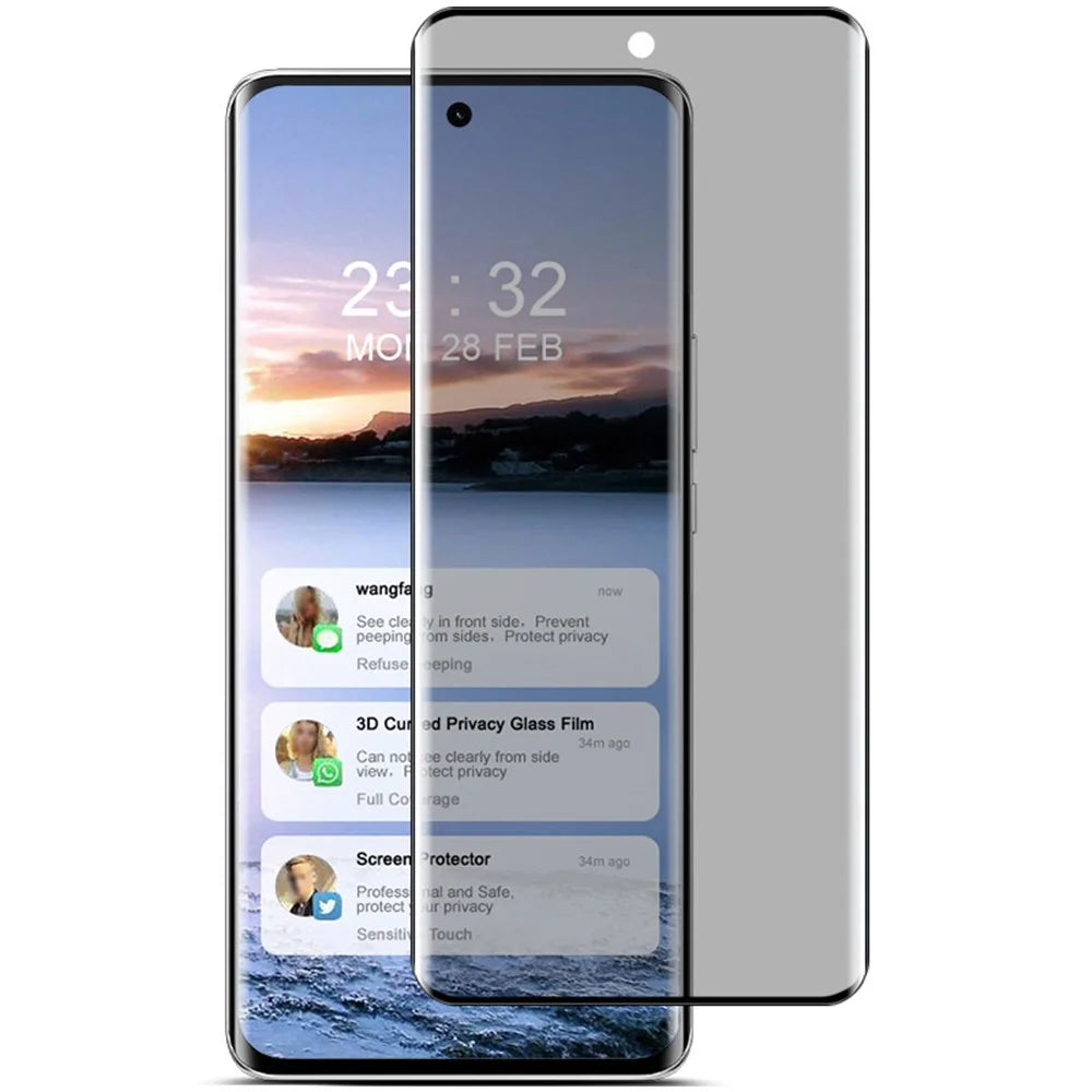 IMAK For Honor X50 GT 5G Screen Protectors Anti-peep 3D Curved Screen Film - 4
