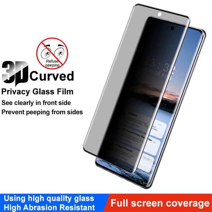 IMAK For Oppo Find X7 Ultra Screen Film Anti-peep Tempered Glass Screen Protector - 2