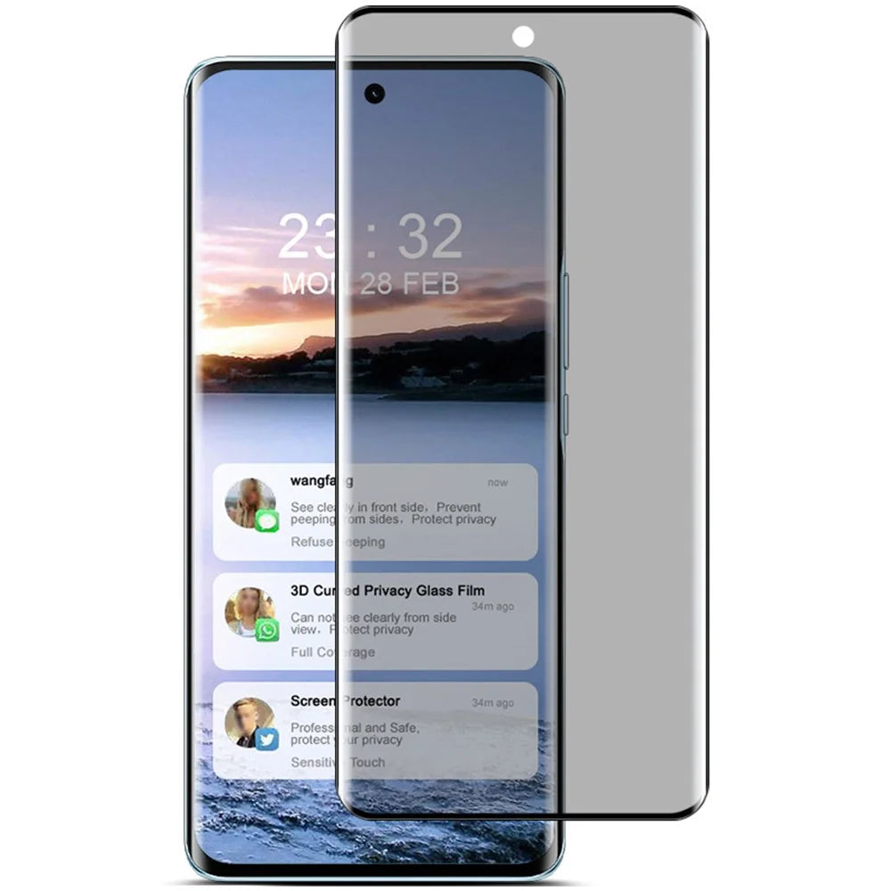 IMAK For vivo X50 5G Full Screen Protectors 3D Curved Anti-Spy Phone Film - 4