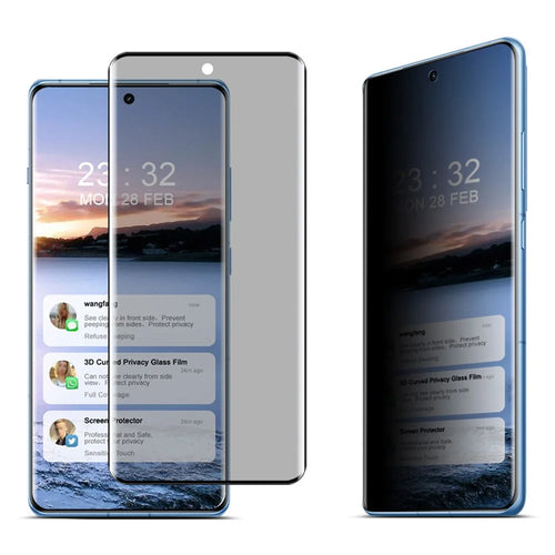 IMAK For OnePlus Ace 3 5G / 12R 5G Protective Film Anti-Spy Complete Covering Screen Protector - 1
