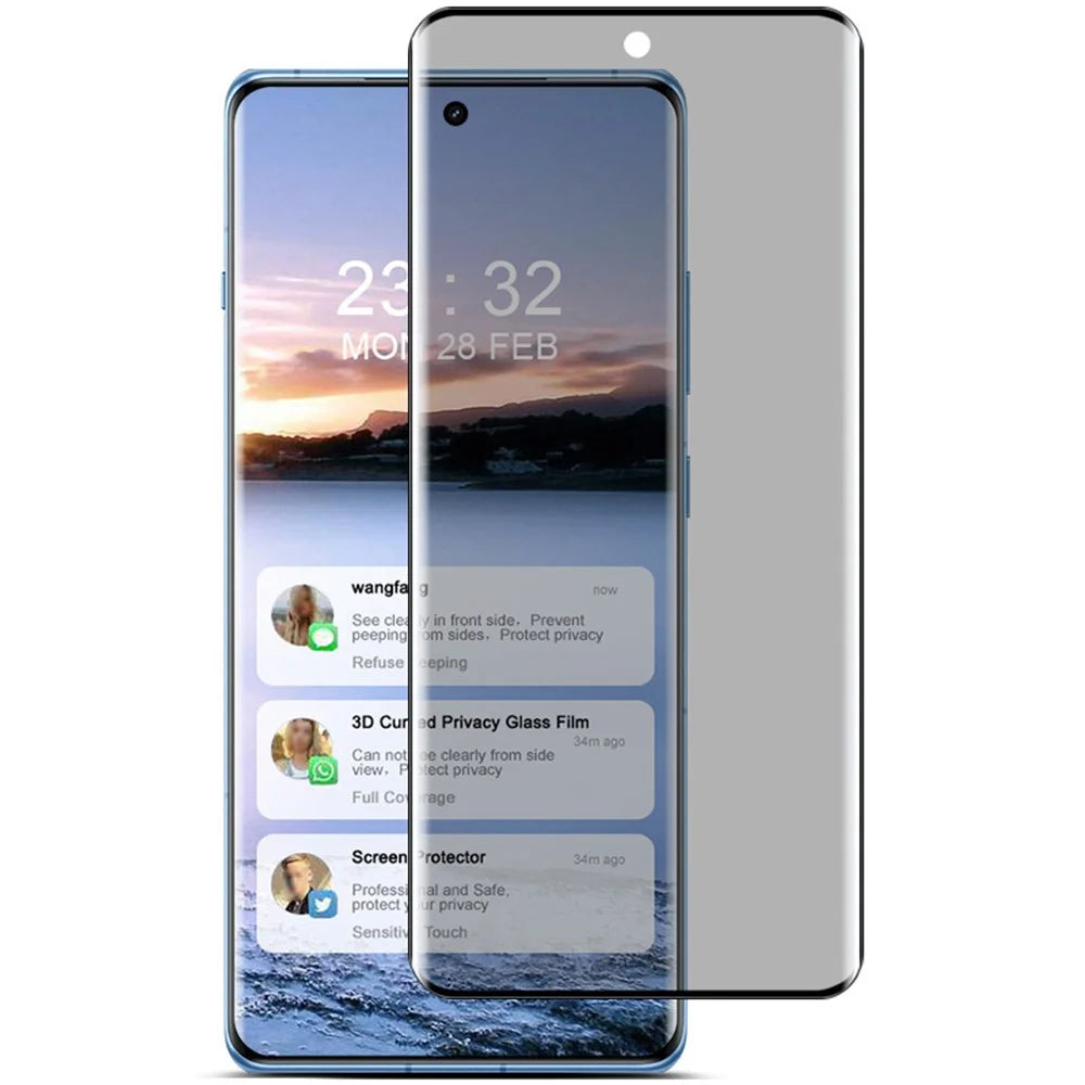 IMAK For OnePlus Ace 3 5G / 12R 5G Protective Film Anti-Spy Complete Covering Screen Protector - 4