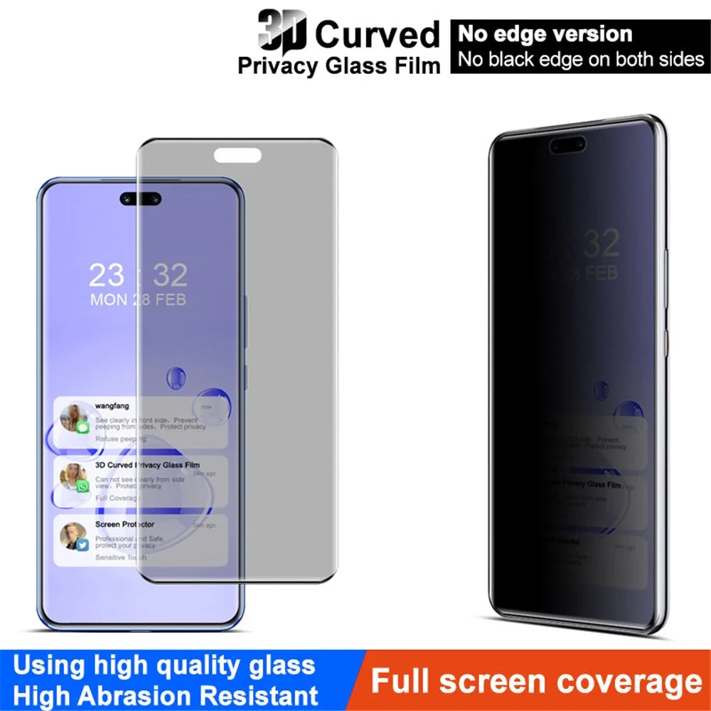 IMAK For Huawei nova 12 Pro 5G / nova 12 Ultra 5G Anti-Spy Screen Protector Tempered Glass Film - 3