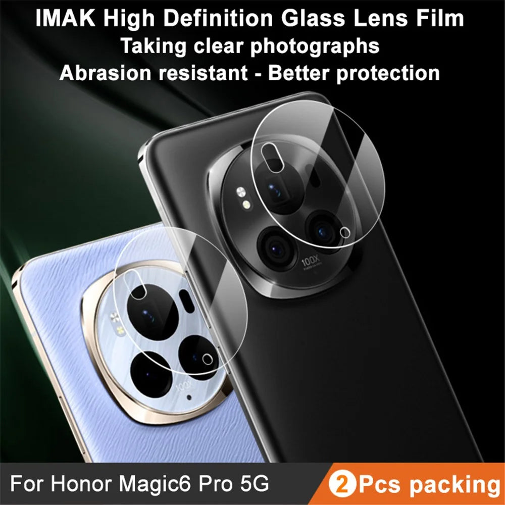 IMAK 2Pcs / Set For Honor Magic6 Pro 5G Camera Lens Protector Tempered Glass Rear Lens Film - 2