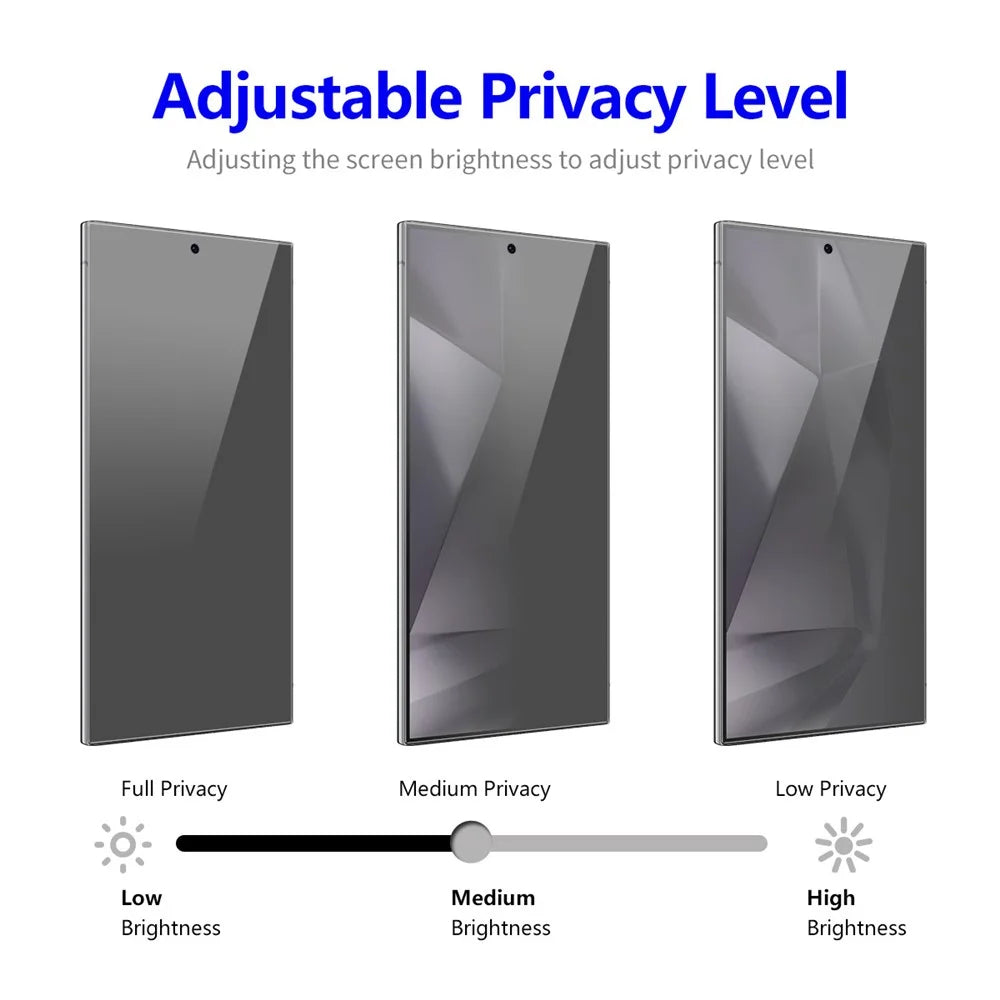 ENKAY HAT PRINCE 5Pcs For Samsung Galaxy S24 Ultra Screen Protector Anti-Spy Full Coverage Film - 3