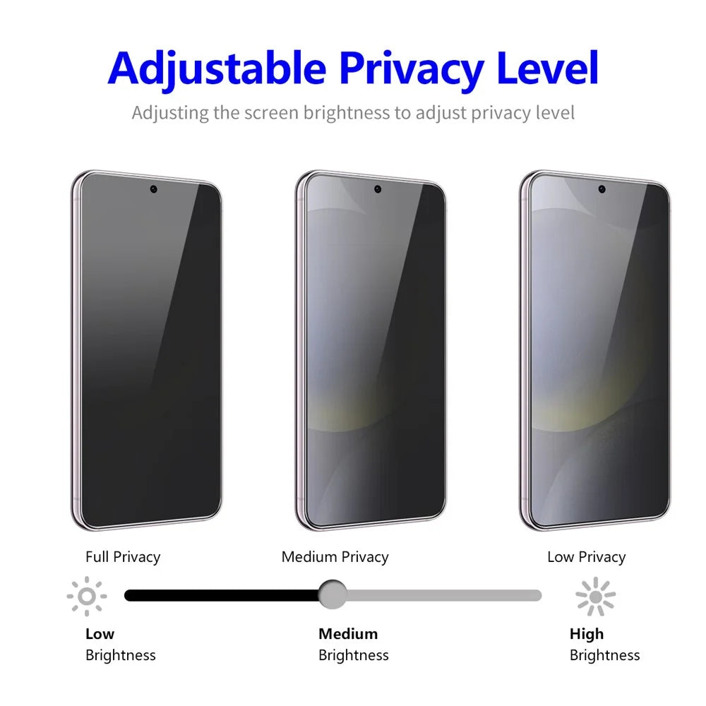 ENKAY HAT PRINCE For Samsung Galaxy S25 / S24 Anti-Spy High Aluminium-Silicon Glass Screen Protector - 3