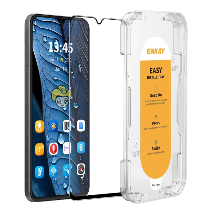 ENKAY HAT PRINCE For Oppo A18 4G Screen Protector 9H Full Glue Film with Easy Installation Tool - 1